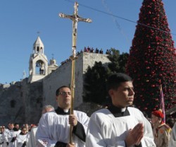 Procesión navideña en la ciudad de Belén - la Navidad de 2015 será muy austera, sin procesiones ni festejos en la calle
