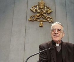 Federico Lombardi es el portavoz de la Sala de Prensa vaticana