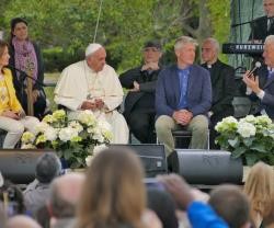 El Papa Francisco en el evento de los focolares sobre transformar desiertos en bosques