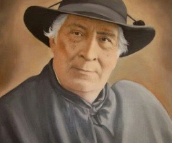 Óleo de los años 90 basado en retratos antiguos del Padre Almansa - la Iglesia reconoce sus virtudes heroicas