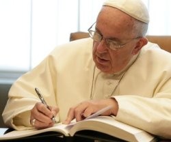 El Papa Francisco ha escrito un quirógrafo -texto de su puño y letra- para Instagram