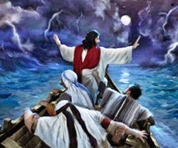 Jesús se puso en pie... y el lago se calmó.