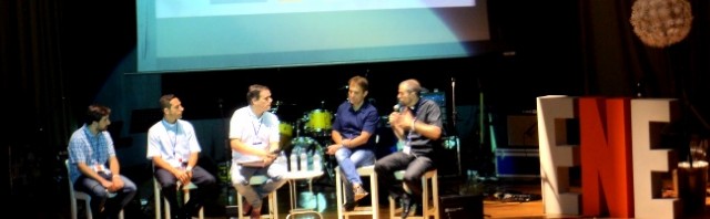 Debate final ENE 2016 - Tote Barrera, padre Fabrizio Ballanti, Álex Navajas, Josué Fonseca y el obispo Novell
