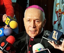 Monseñor Padrón, presidente de la conferencia episcopal venezolana.
