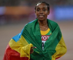 La atleta etíope Almaz Ayana