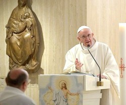 En la homilía del Papa Francisco en Santa Marta la palabra paz fue repetida diversas veces e hizo hincapié en ser artesanos de la paz