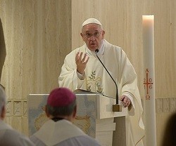 El Papa habló en su homilía sobre el "buen pastor"