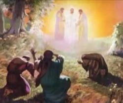 Se transfiguró delante de ellos.