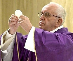 El Papa ha querido hacer reflexionar a los católicos con su homilía