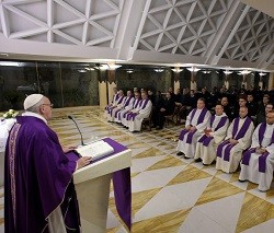 El Papa centró su homilía en la importancia del perdón y de hacer una buena confesión