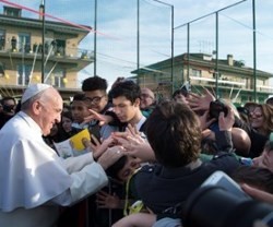El Papa Francisco visita la parroquia romana de San Pietro Damiano