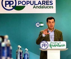 Juan Manuel Moreno Bonilla es el presidente del PP andaluz.