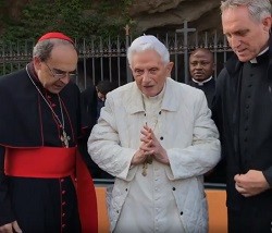 El Papa Benedicto XVI, con el cardenal Barbarin, el pasado 5 de octubre