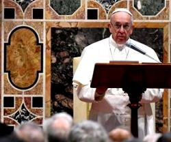 Encuentro de inicio de año 2018 del Papa Francisco con el cuerpo diplomático en el Vaticano
