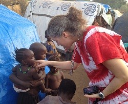 Yudith Pereira gestiona todas las ayudas que llegan para ayudar en Sudán del Sur