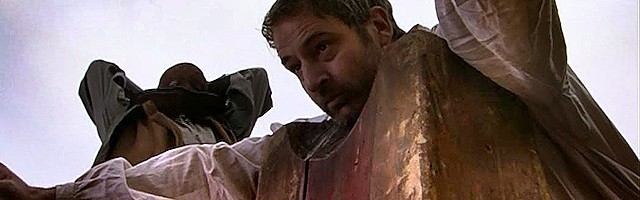 El momento de la ejecución de Tomás Moro, interpretado por Jeremy Northam en Los Tudor (2007).