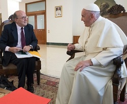 El Papa fue entrevistado por Philip Pullella, de la agencia Reuters / Vatican Media