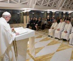 El Papa Francisco comentó el pasaje del Buen Samaritano en su homilía matinal en la Residencia Santa Marta