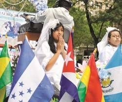 Un desfile mariano tradicional ya en Nueva York, siempre con importante simbología y presencia de los países latinoamericanos
