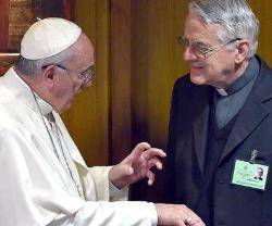 Federico Lombardi con el Papa Francisco - el veterano comunicador italiano pide tratar a fondo la crisis de los abusos y aprender de las experiencias ya trabajadas
