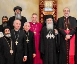 Los Patriarcas y líderes cristianos de distintas iglesias de Tierra Santa están acostumbrados a emitir comunicados conjuntos - en este caso contra la exposición insultante de Haifa