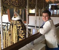 Pablo, 11 años, pregonero de la Semana Santa en Málaga: «Para mí, el Señor es el salvador»