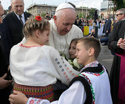 Papa Francisco en el encuentro mariano con jóvenes y familias