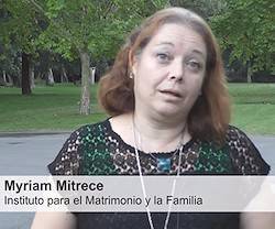 Myriam Mitrece es la presidente del Instituto para el Matrimonio y la Familia de la Universidad Católica Argentina.