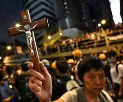Los católicos han estado muy presentes en las revueltas de Hong Kong contra la ley de extradición.