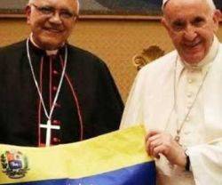 El cardenal Baltazar Porras con el Papa Francisco... es uno de los cardenales delegados para el Sínodo de la Amazonía
