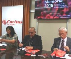 El cardenal Omella ha presidido la presentación de la Memoria Cáritas Cataluña 2018
