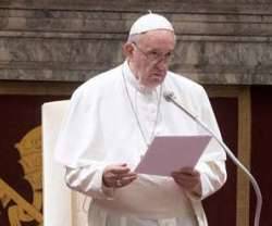 El Papa Francisco en la Sala Clementina del Vaticano