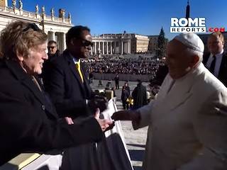 El saludo de Robert Redford al Papa