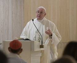 El Papa Francisco habló en su homilía de la acción del Espíritu Santo