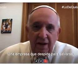 El Papa Francisco participó el el teleprograma de Jordi Évole por videoconferencia