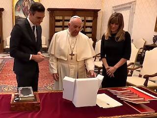 El encuentro del Papa con Sánchez