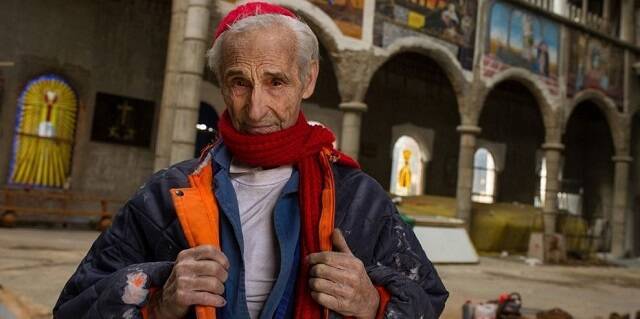 Justo Gallego, ex-monje, ha dedicado toda su vida a construir la llamada catedral de Mejorada, él solo