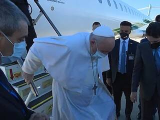 Primer viaje del Papa tras la operación