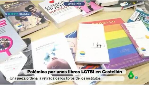 Los libros habían sido repartidos en institutos de la ciudad de Castellón