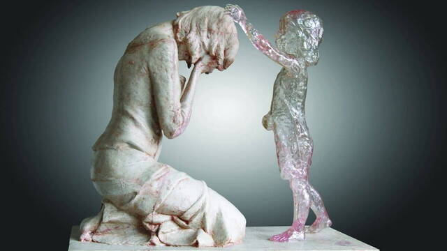 Memoria de los niños no nacidos, escultura de Martin Hudacek.