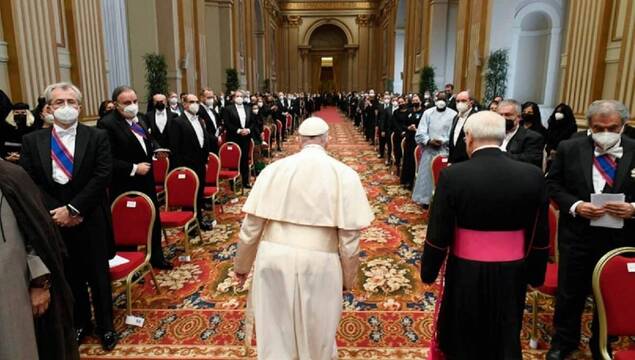 El Papa, con el cuerpo diplomático