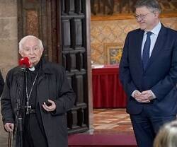 El cardenal Cañizares, otros obispos valencianos y Ximo Puig presentan una insólita comisión conjunta entre obispos y Gobierno valenciano