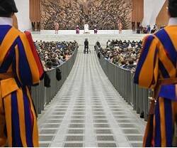 Un aspecto de la Sala Pablo VI en la audiencia del Papa Francisco del 25 de enero de 2023