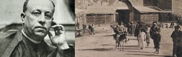 Costa Llobera, sacerdote y poeta, y la Puerta de Damasco hacia 1907