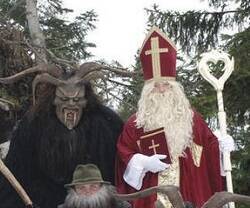 San Nicolás vence al demonio invernal Krampus, una fiesta que se celebra en los Alpes y mucho en Múnich cada 6 de diciembre