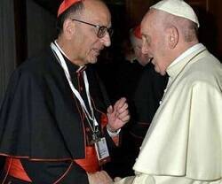 El cardenal Omella, arzobispo de Barcelona, con el Papa Francisco