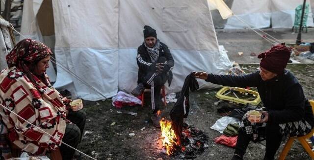Desplazados sin casa por el terremoto de Turquía y Siria