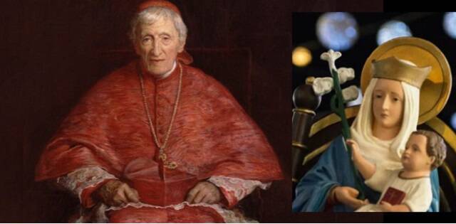 El cardenal Newman y la Virgen de Walsingham, muy venerada en Inglaterra