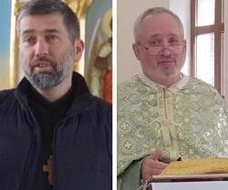 Ivan Levytskyi y Bohdan Geleta, dos sacerdotes católicos de Berdiansk