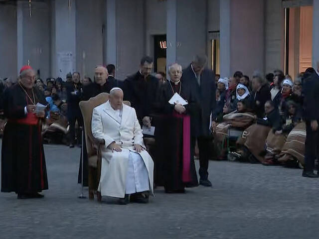 Francisco visita a la Inmaculada en Roma
